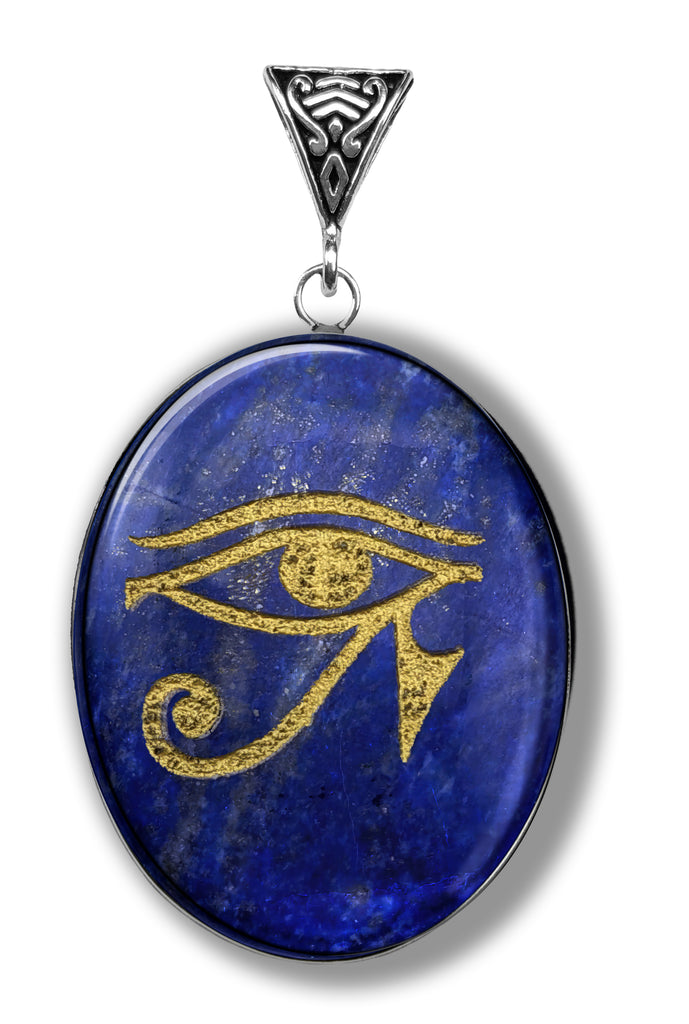 Lapis Eye of Horus Symbology Gemstone for Regeneration