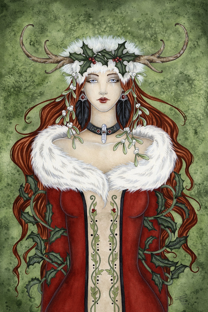 rABC03-Winter Solstice Yule Card (Cards - Amy Brown Yule) at Enchanted Jewelry & Gifts