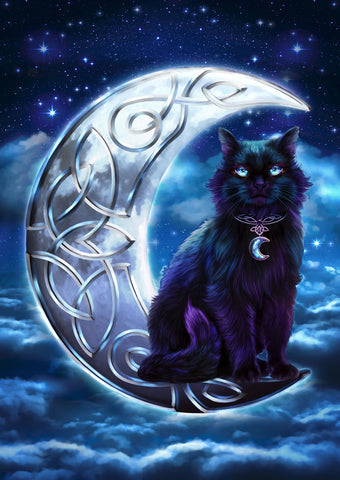 rBA03-Celtic Black Cat Card (Cards - Brigid Ashwood) at Enchanted Jewelry & Gifts