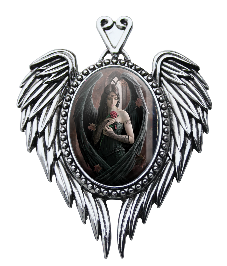 EC13-Angel Rose Cameo by Anne Stokes (Enchanted Cameos) at Enchanted Jewelry & Gifts