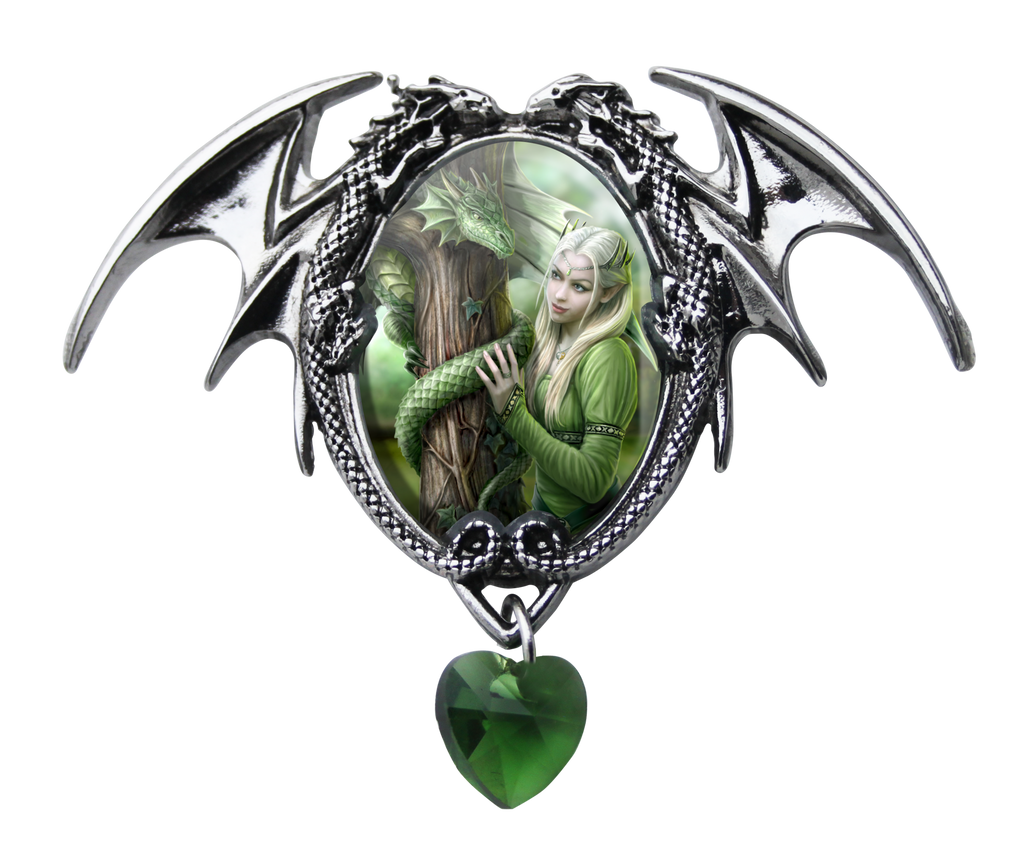 EC2-Kindred Spirits Cameo by Anne Stokes (Enchanted Cameos) at Enchanted Jewelry & Gifts
