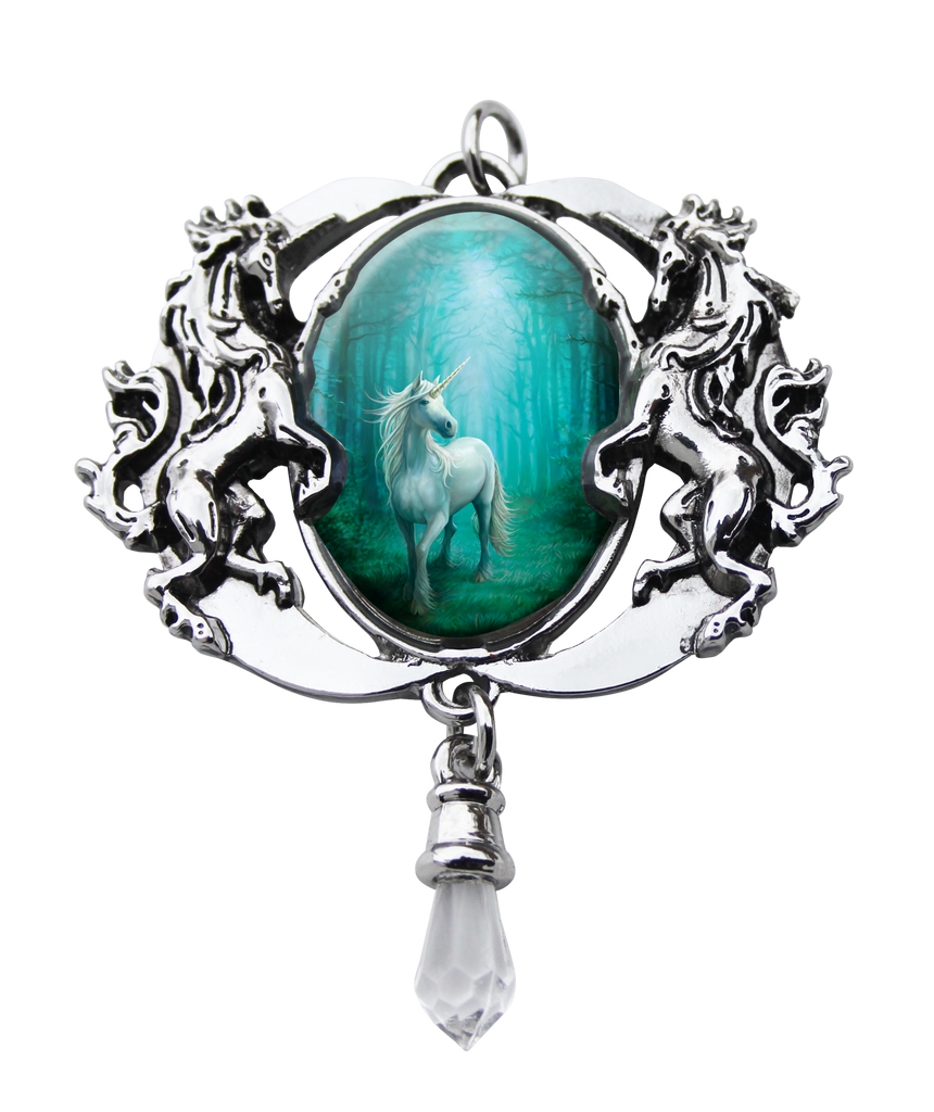 EC4-Forest Unicorn Cameo by Anne Stokes (Enchanted Cameos) at Enchanted Jewelry & Gifts