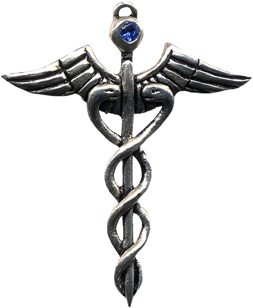 JA3-Caduceus Amulet for Healing Ability (Jewels of Atum Ra) at Enchanted Jewelry & Gifts