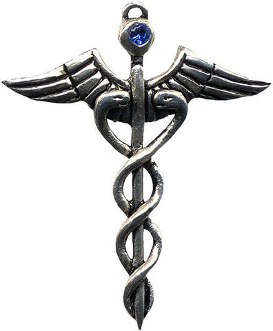 JA3-Caduceus Amulet for Healing Ability (Jewels of Atum Ra) at Enchanted Jewelry & Gifts