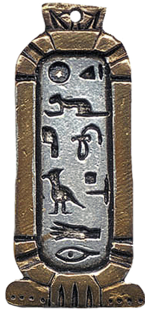 JA8-Cleopatra Love Cartouche Amulet for Happy Love & Friendship (Jewels of Atum Ra) at Enchanted Jewelry & Gifts