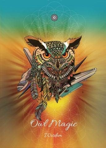 rKA3-Owl Magic Card for Wisdom (Karin Roberts Cards) at Enchanted Jewelry & Gifts