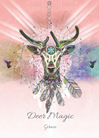 rKA5-Deer Magic Card for Grace (Karin Roberts Cards) at Enchanted Jewelry & Gifts