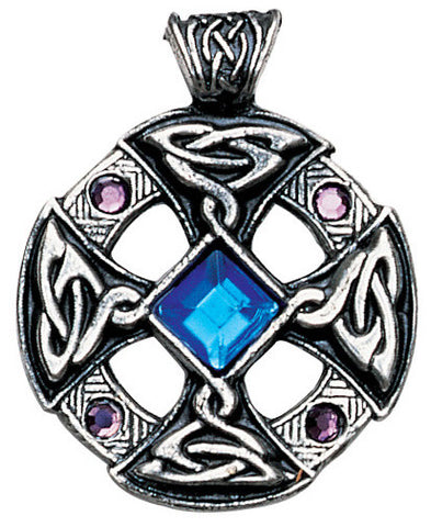 NLMD18-Celtic Cross Pendant for Inspiration and Intuition (Nordic Lights) at Enchanted Jewelry & Gifts