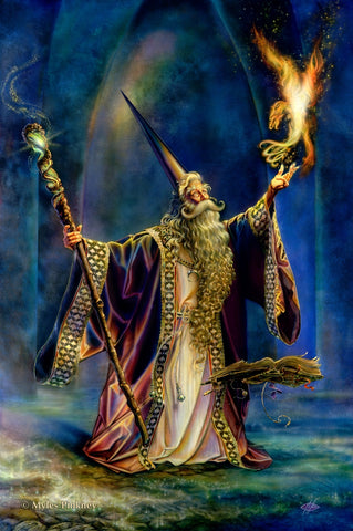 rMP3-Wizard Card (Cards - Myles Pinkney) at Enchanted Jewelry & Gifts