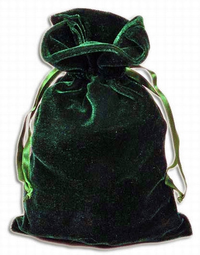 PV10-Hunter Green Velvet Pouch (Velvet Bags) at Enchanted Jewelry & Gifts
