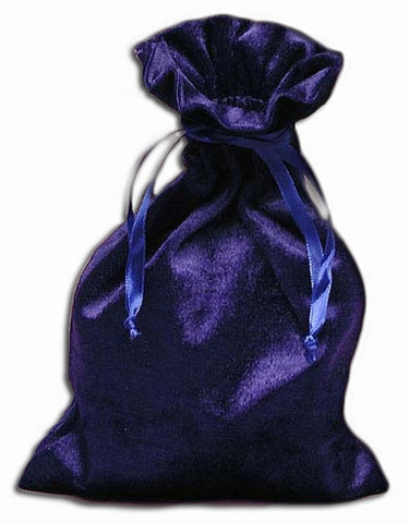 PV12-Royal Blue Velvet Pouch (Velvet Bags) at Enchanted Jewelry & Gifts