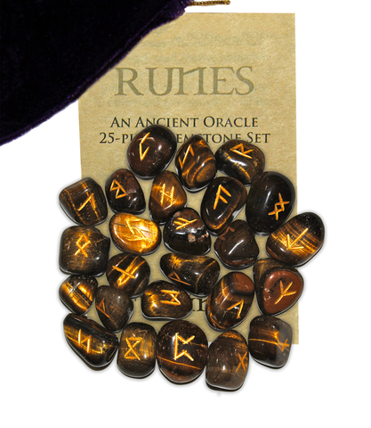 Tiger Eye Gemstone Runes