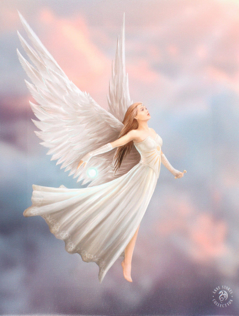 WP416AS-Ascendance Angel Canvas by Anne Stokes Canvas Art Prints at Enchanted Jewelry & Gifts