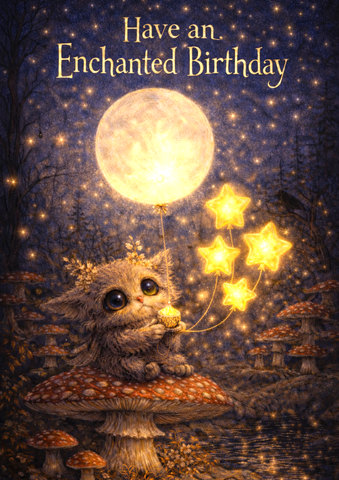 Enchanted Birthday Card by Emi Solvik