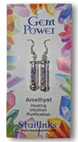 Amethyst Earrings for Healing, Purification & Intuition