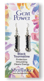 Black Tourmaline Earrings for Protection, Grounding & Clearing Energy