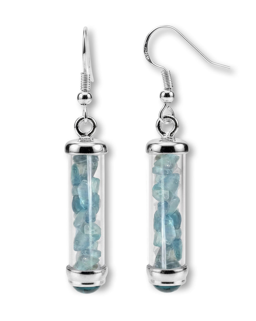 Blue Topaz Earrings for Wisdom, Communication & Focus