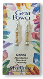 Citrine Earrings for Abundance, Success & Creativity
