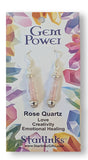 Rose Quartz Earrings for Love, Creativity & Emotional Healing