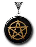 Obsidian Pentagram Symbology Gemstone for Deep Power