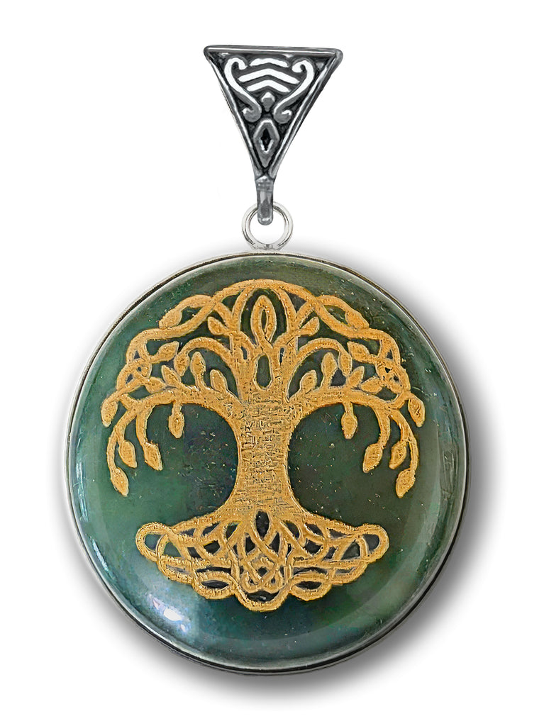 Jade Tree of Life Symbology Gemstone for Growth