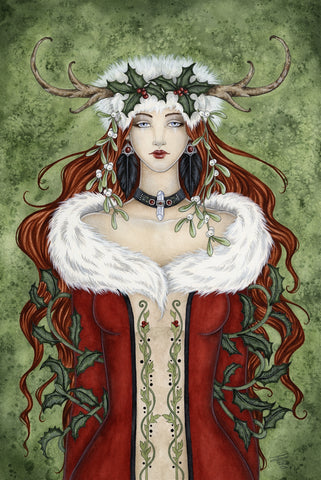 rABC03-Winter Solstice Yule Card (Cards - Amy Brown Yule) at Enchanted Jewelry & Gifts