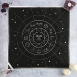 Zodiac Crystal Grid Altar Cloth