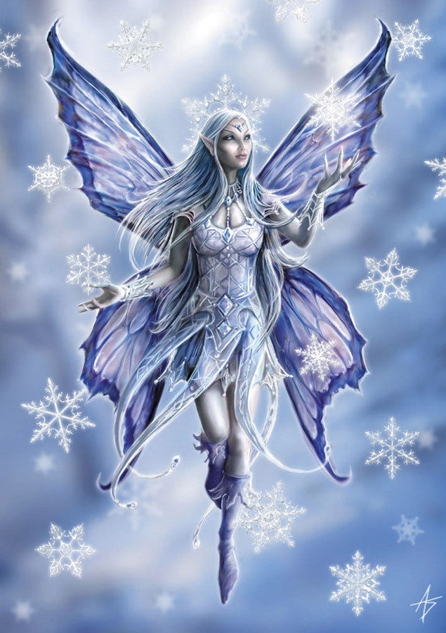 rAN10-Snowflake Fairy Card (Anne Stokes Yuletide Magic Cards) at Enchanted Jewelry & Gifts