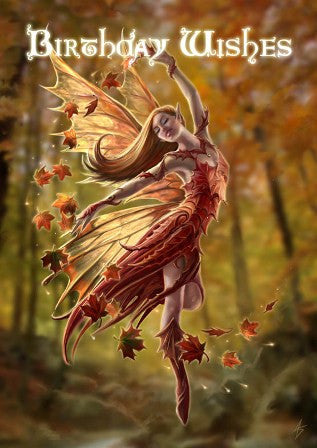 rAN20-Autumn Fairy Card (Anne Stokes Birthday Cards) at Enchanted Jewelry & Gifts