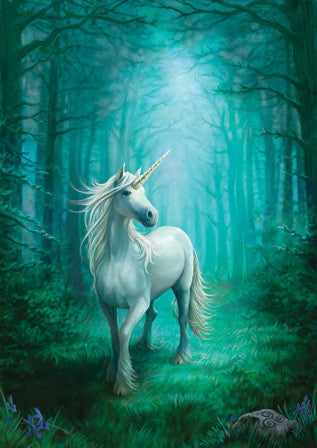 rAN34-Forest Unicorn Card (Anne Stokes Unicorns Cards) at Enchanted Jewelry & Gifts