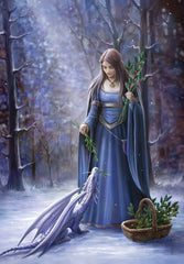 rAN41-Solstice Gathering Card (Anne Stokes Yuletide Magic Cards) at Enchanted Jewelry & Gifts