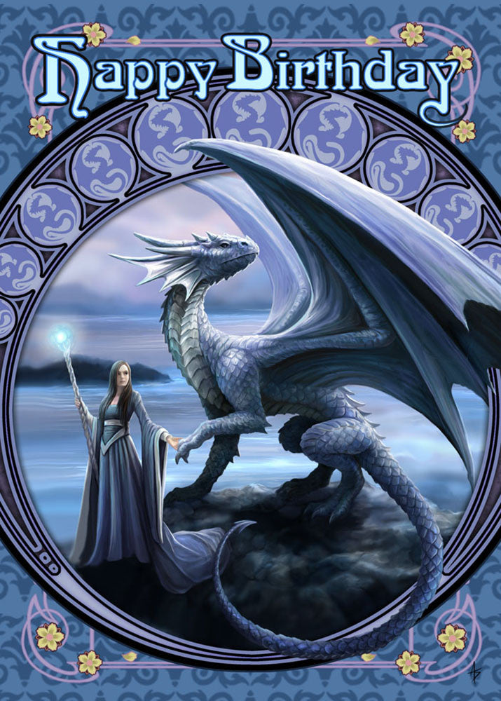 rAN51-New Horizons Birthday Card (Anne Stokes Birthday Cards) at Enchanted Jewelry & Gifts