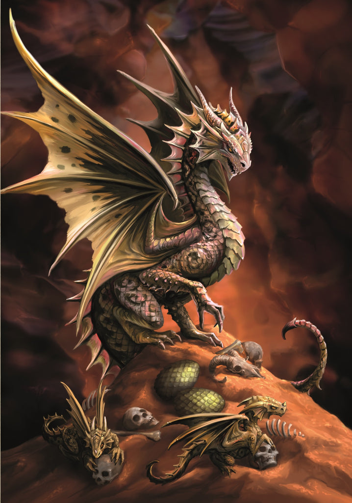 rAN74-Desert Dragon Card (Anne Stokes Age of Dragons Cards) at Enchanted Jewelry & Gifts