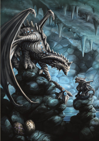 rAN76-Rock Dragon Card (Anne Stokes Age of Dragons Cards) at Enchanted Jewelry & Gifts