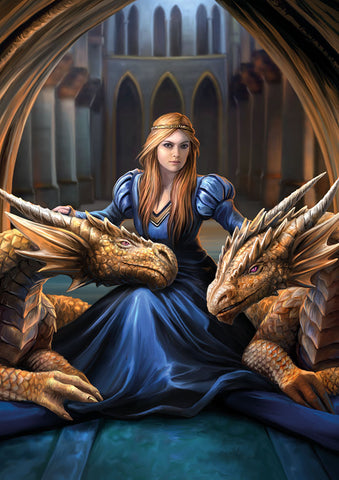 rAN90-Fierce Loyalty Card (Anne Stokes Dragons Cards) at Enchanted Jewelry & Gifts