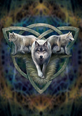 rAN93-Wolf Trio Card (Anne Stokes Eastern Promise Cards) at Enchanted Jewelry & Gifts