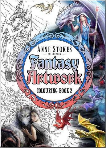 ASCB2-Anne Stokes Fantasy Art Coloring Book 2 (Books) at Enchanted Jewelry & Gifts