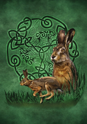 rBA01-Celtic Hare Card (Cards - Brigid Ashwood) at Enchanted Jewelry & Gifts