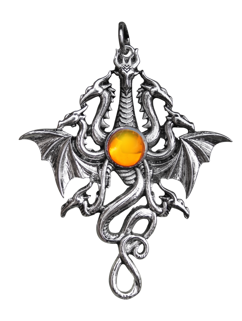 BB01-Lernaen Hydra for Fluidity & Power Pendant by Briar (Briar Bestiary) at Enchanted Jewelry & Gifts