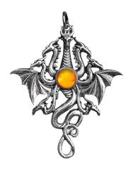 BB01-Lernaen Hydra for Fluidity & Power Pendant by Briar (Briar Bestiary) at Enchanted Jewelry & Gifts