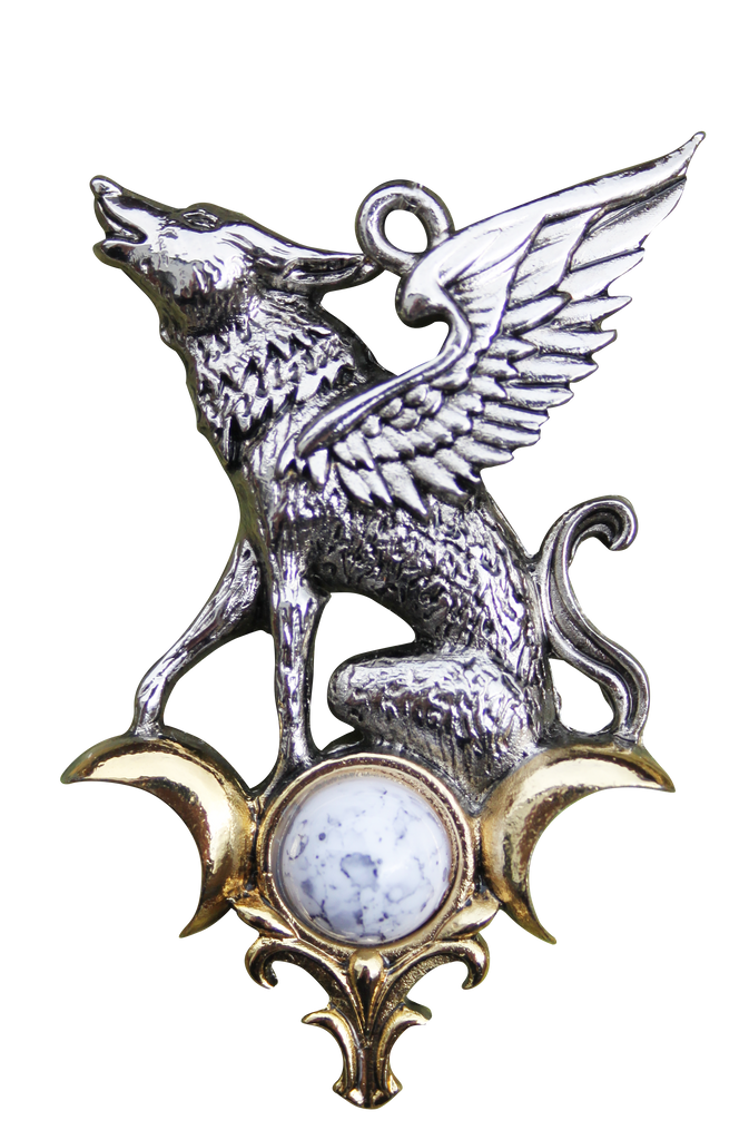 BB03-The Barghest for Otherworldly Knowledge Pendant by Briar (Briar Bestiary) at Enchanted Jewelry & Gifts