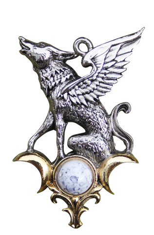 BB03-The Barghest for Otherworldly Knowledge Pendant by Briar (Briar Bestiary) at Enchanted Jewelry & Gifts