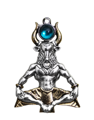 BB04-Minotaur for Serenity Through Challenge Pendant by Briar (Briar Bestiary) at Enchanted Jewelry & Gifts