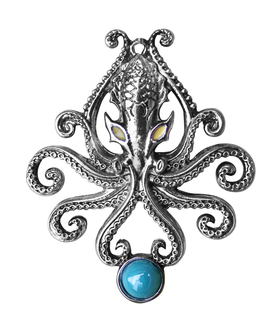 BB09-The Kraken for Wild Adventures Pendant by Briar (Briar Bestiary) at Enchanted Jewelry & Gifts