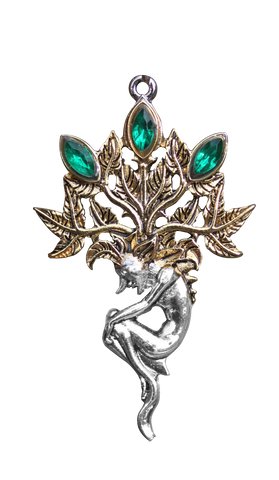 BB10-Mandrake for Luck and Wealth Pendant by Briar (Briar Bestiary) at Enchanted Jewelry & Gifts
