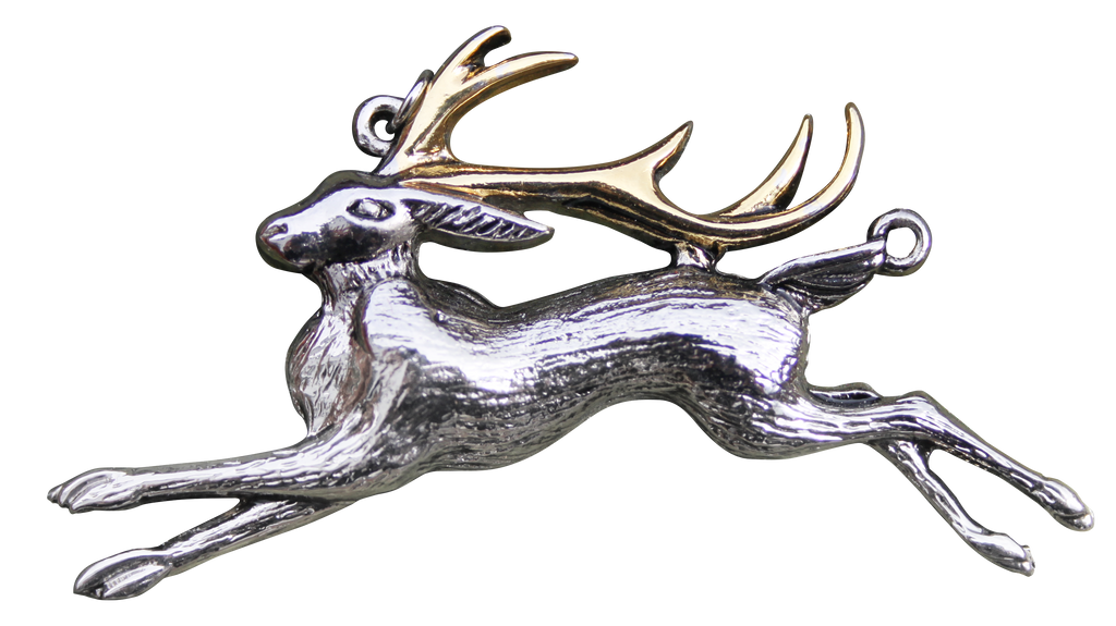 BB11-The Jackalope for Warrior's Strength Pendant by Briar (Briar Bestiary) at Enchanted Jewelry & Gifts
