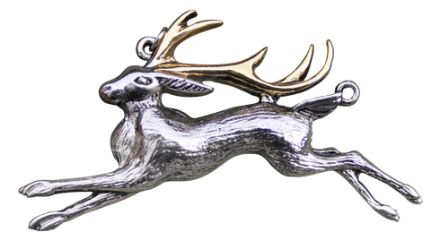 BB11-The Jackalope for Warrior's Strength Pendant by Briar (Briar Bestiary) at Enchanted Jewelry & Gifts