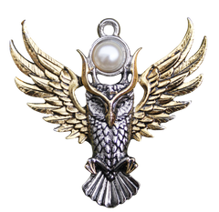 BB12-Owl of Athena For Magickal Wisdom Pendant by Briar (Briar Bestiary) at Enchanted Jewelry & Gifts
