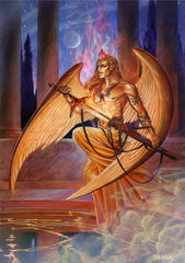 rBM81-Michael Angel of Fire Card (Briar Elemental Archangel Cards) at Enchanted Jewelry & Gifts