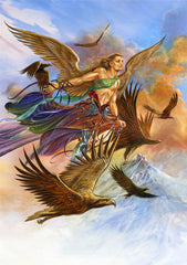 rBM82-Raphael Angel of Air Card (Briar Elemental Archangel Cards) at Enchanted Jewelry & Gifts